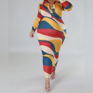 Trista Maxi Dress-Plus